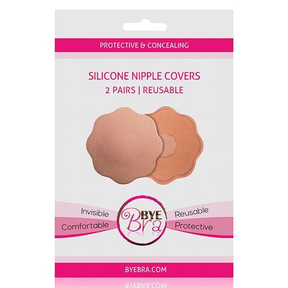 Bye Bra - Protective and Concealing Silicone Nipple Covers Pasties 2 Pairs (Beige) BYB1003 CherryAffairs