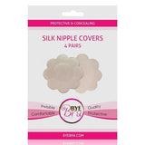 Bye Bra - Protective and Concealing Silk Nipple Covers Pasties 4 Pairs (Nude) BYB1002 CherryAffairs