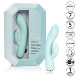 Calexotics - Pave Silicone Rabbit Vibrator Marilyn (Blue) CE1555 CherryAffairs