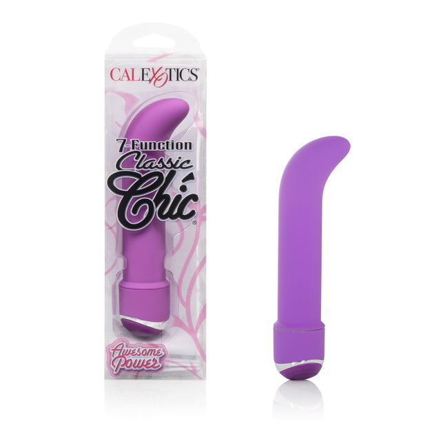 California Exotics - 7 Function Classic Chic Mini G Spot Vibrator (Purple) CE1656 CherryAffairs