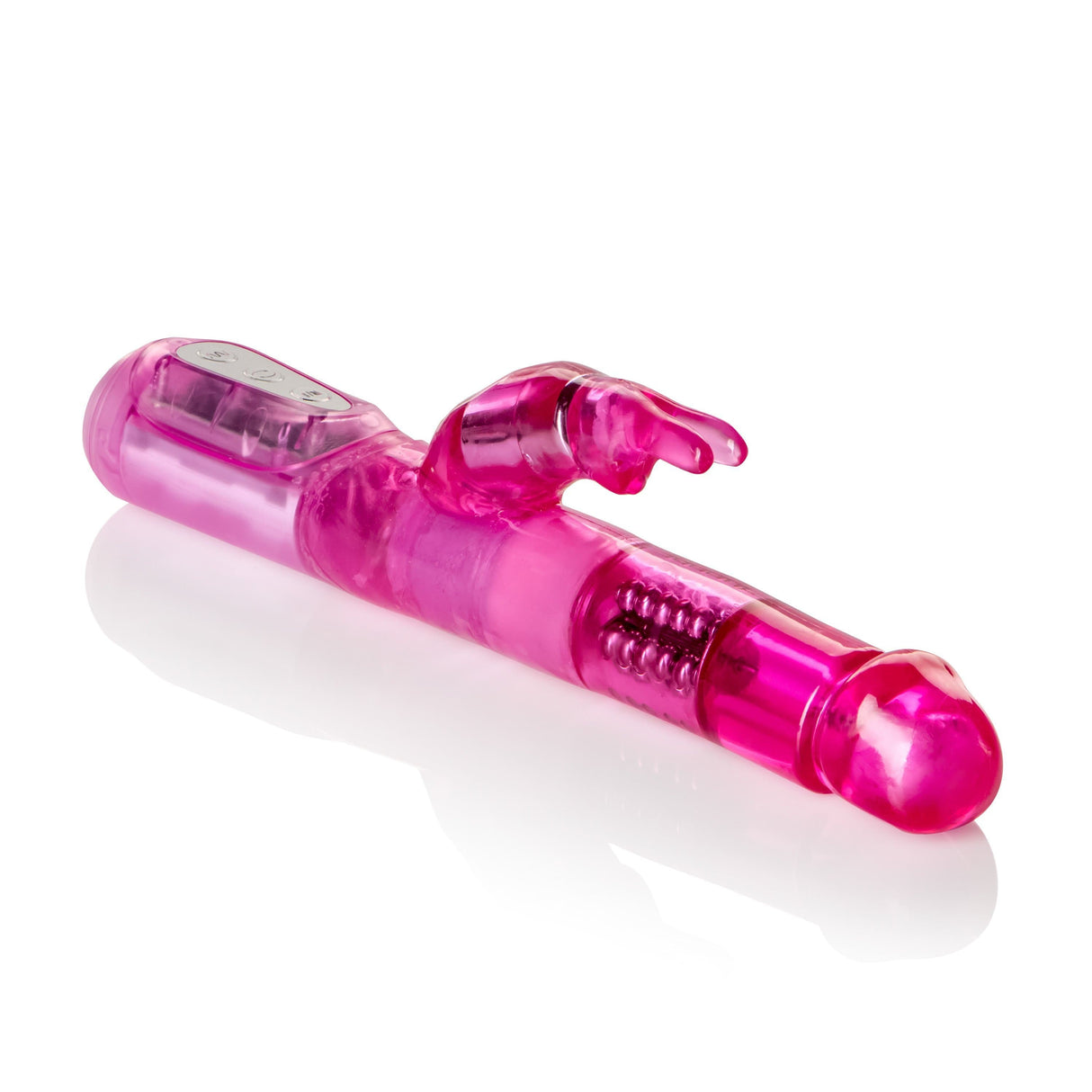 California Exotics - 7 Function Jack Rabbit 5 Rows Intermediate Vibrator (Pink) CE1660 CherryAffairs