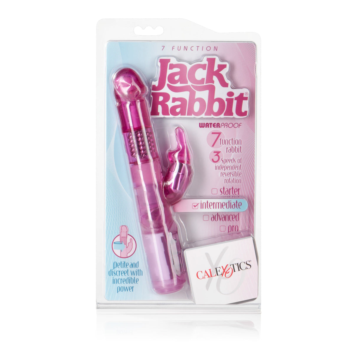 California Exotics - 7 Function Jack Rabbit 5 Rows Intermediate Vibrator (Pink) CE1660 CherryAffairs