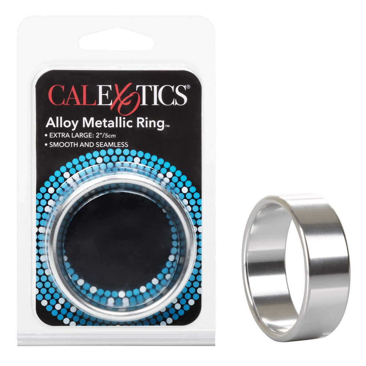 California Exotics - Alloy Metallic Cock Ring  Silver 716770055743 Metal Cock Ring (Non Vibration)