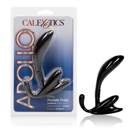 California Exotics - Apollo Curved Prostate Probe Massager (Black) CE1572 CherryAffairs