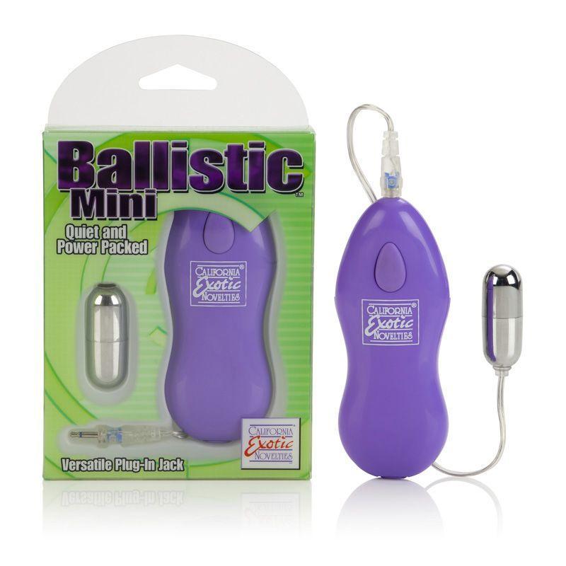 California Exotics - Ballistic Mini Remote Bullet Vibrator (Purple) CE1442 CherryAffairs