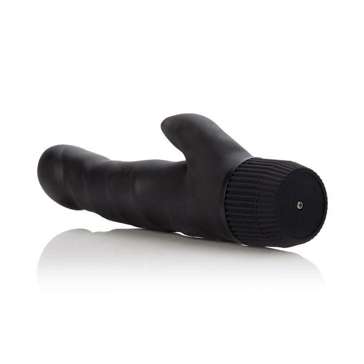 California Exotics - Black Velvet Clit Arouser Rabbit Vibrator (Black) CE1372 CherryAffairs