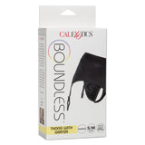 California Exotics - Boundless Thong with Garter Strap On S/M (Black) CE1935 CherryAffairs