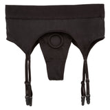 California Exotics - Boundless Thong with Garter Strap On S/M (Black) CE1935 CherryAffairs