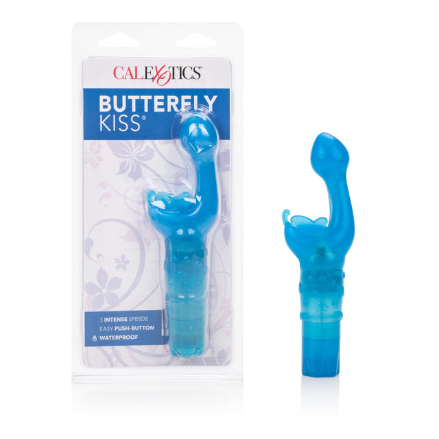 California Exotics - Butterfly Kiss Clit Massager (Blue) CE1448 CherryAffairs