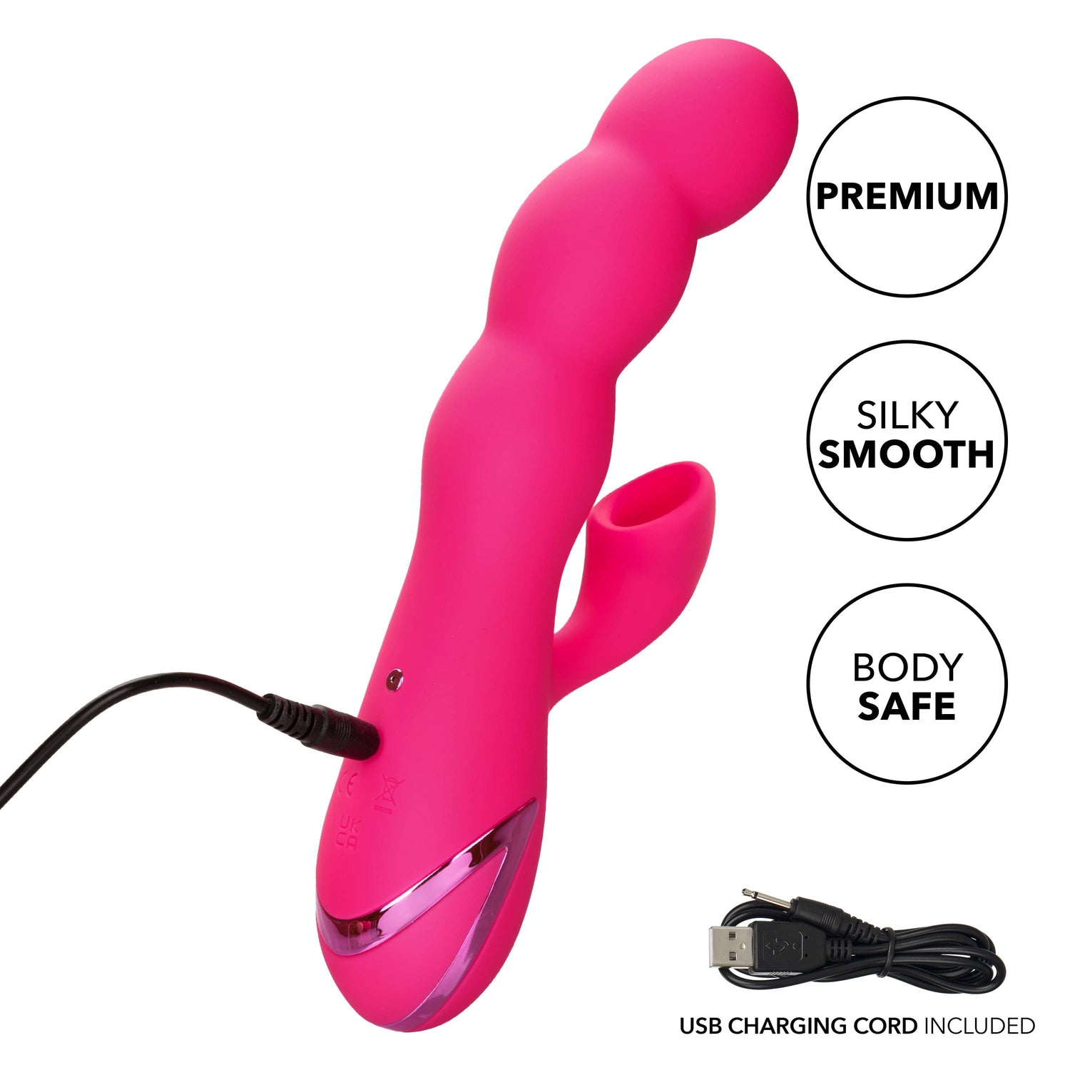 California Exotics - California Dreaming Oceanside Orgasm Suction Rabbit Vibrator (Pink) CE1966 CherryAffairs