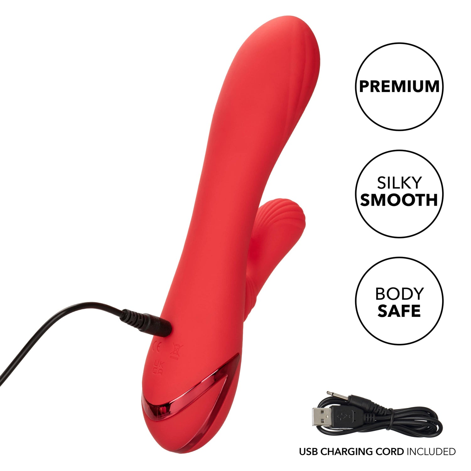 California Exotics - California Dreaming Palisades Passion Heat Swing Rabbit Vibrator (Red) CE1967 CherryAffairs
