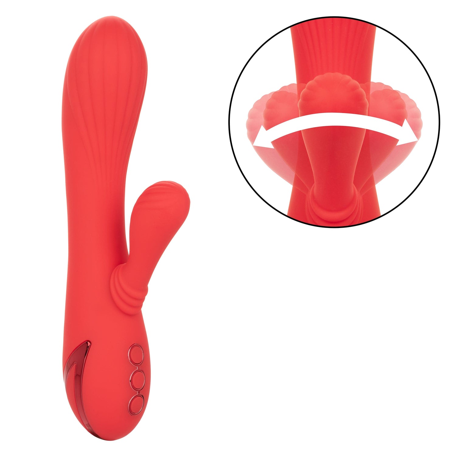 California Exotics - California Dreaming Palisades Passion Heat Swing Rabbit Vibrator (Red) CE1967 CherryAffairs