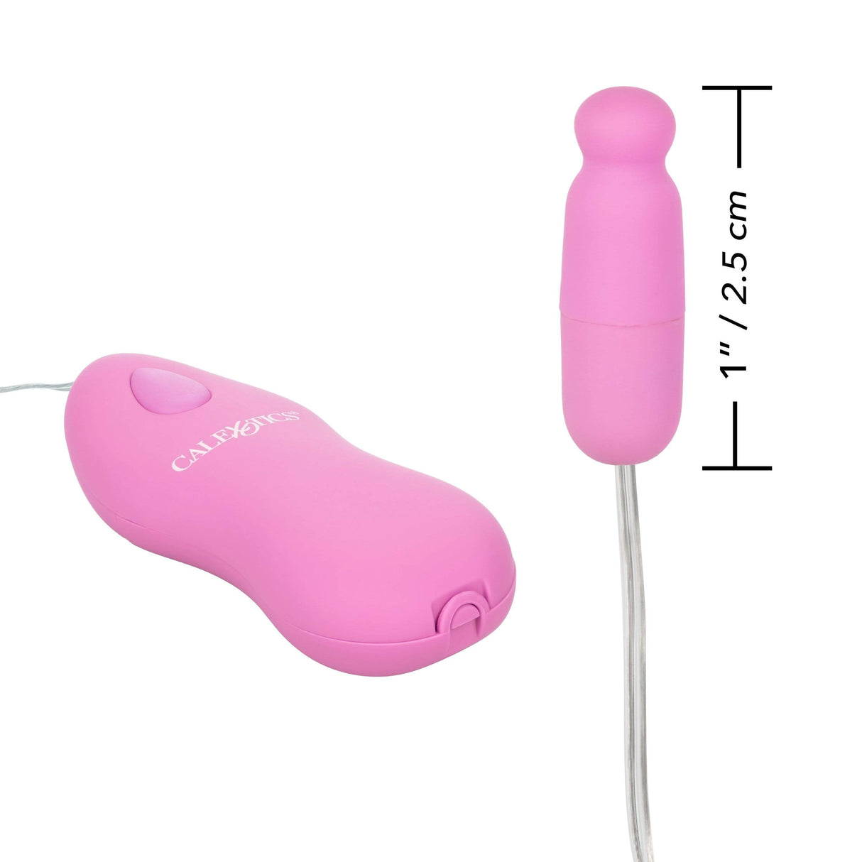 California Exotics - Classic Remote Whisper Micro Heated Bullet Vibrator (Pink) CE1768 CherryAffairs