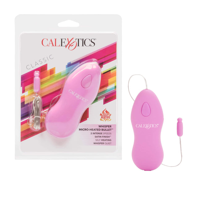 California Exotics - Classic Remote Whisper Micro Heated Bullet Vibrator (Pink) CE1768 CherryAffairs