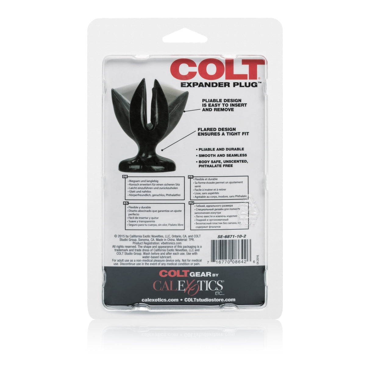 California Exotics - COLT Expander Anal Plug Medium (Black) CE1454 CherryAffairs