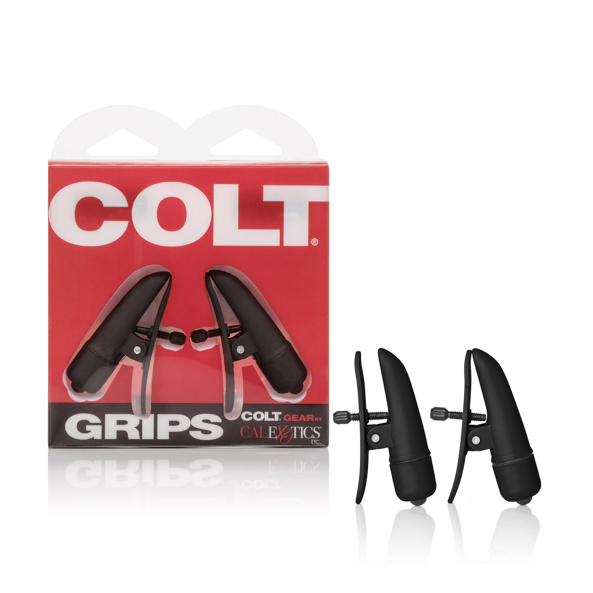 California Exotics - COLT Grips Vibrating Nipple Clamps (Black) CE1455 CherryAffairs