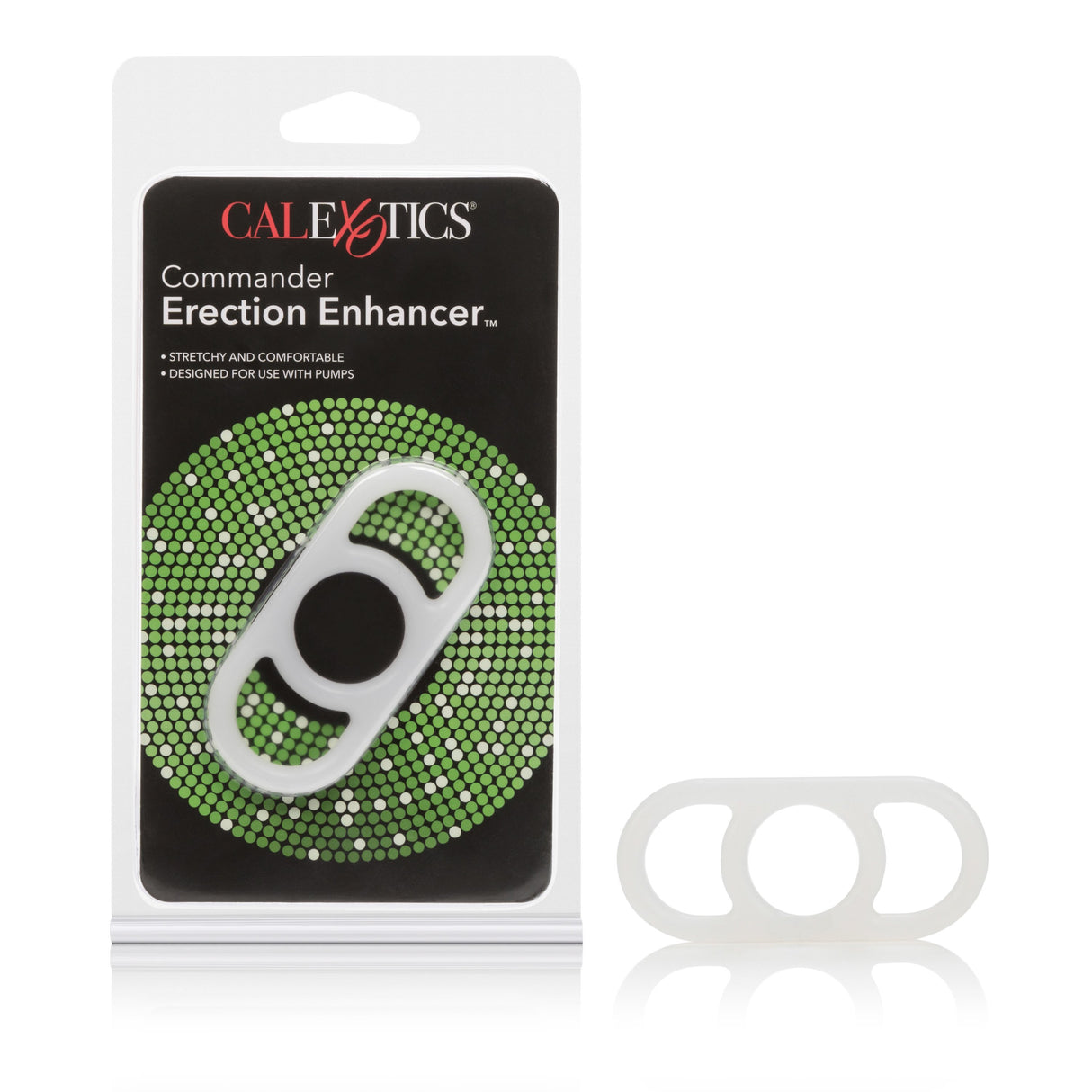 California Exotics - Commander Erection Enhancer Cock Ring (White) CE1384 CherryAffairs