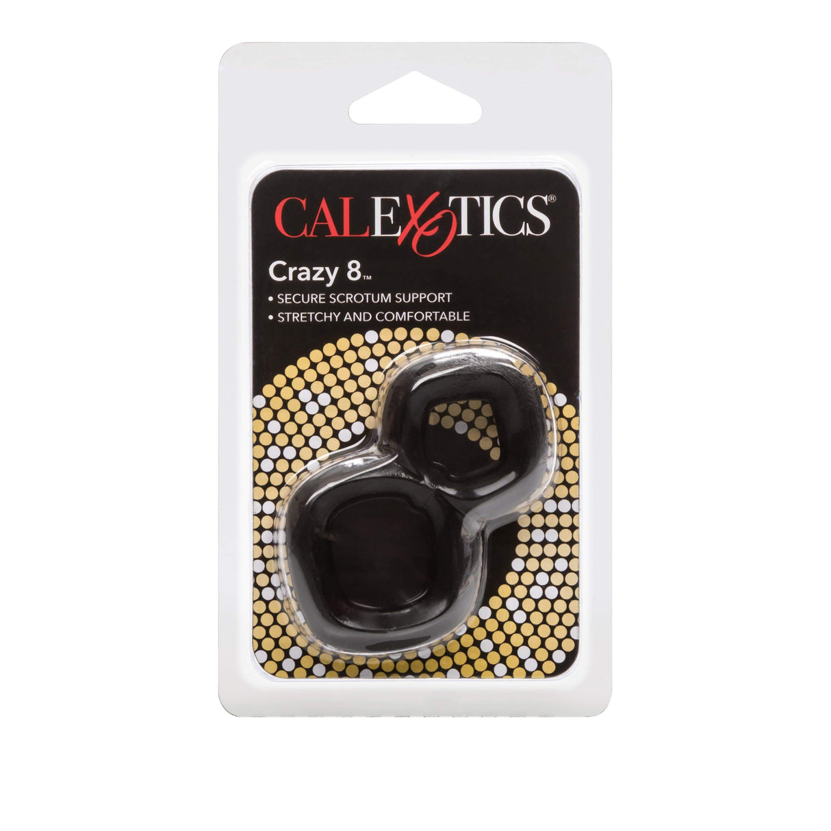 California Exotics - Crazy 8 Cock And Ball Ring (Black) CE1809 CherryAffairs