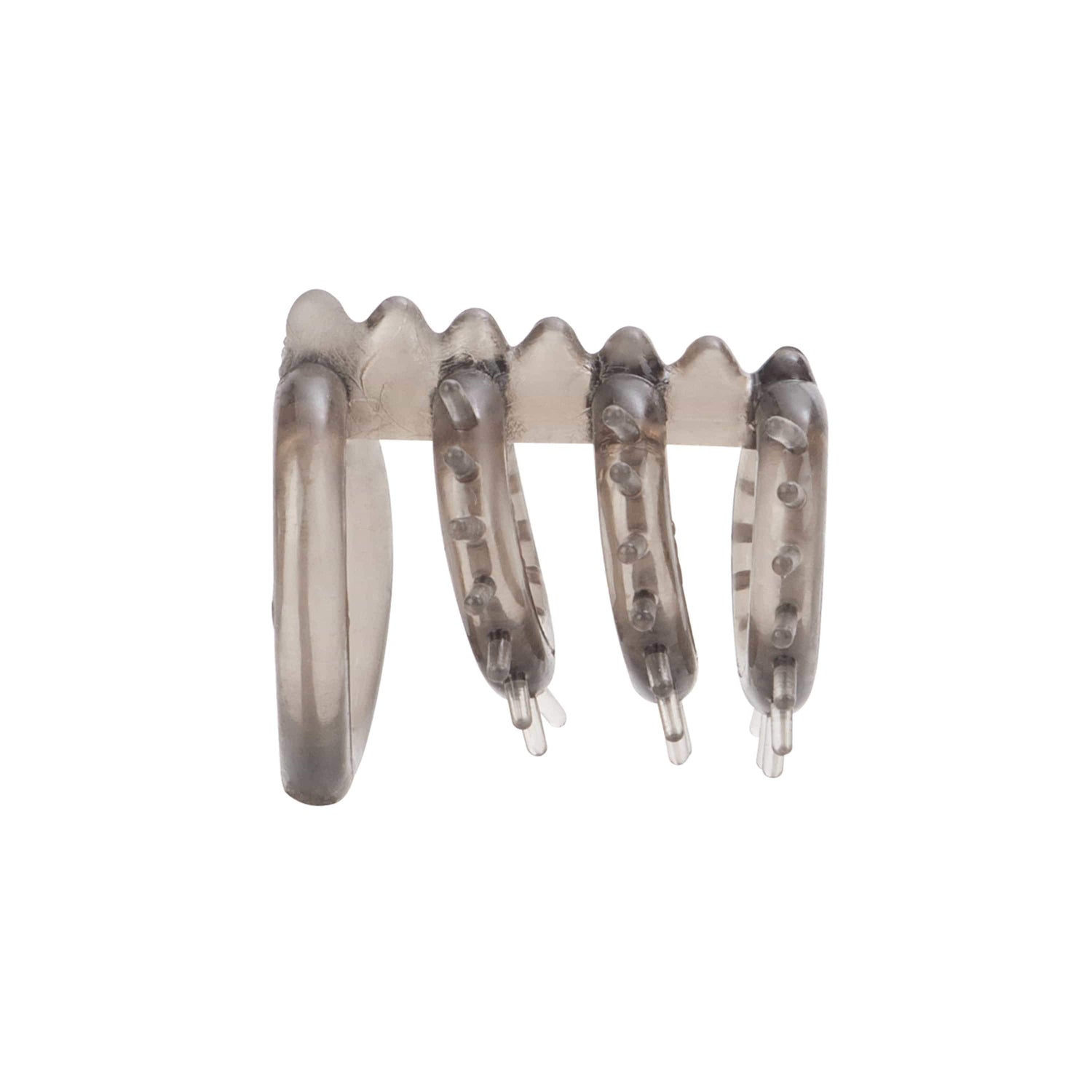 California Exotics - Dr Joel Kaplan Support Master Triple Ticklers Cock Cage (Grey)    Rubber Cock Cage (Non Vibration)