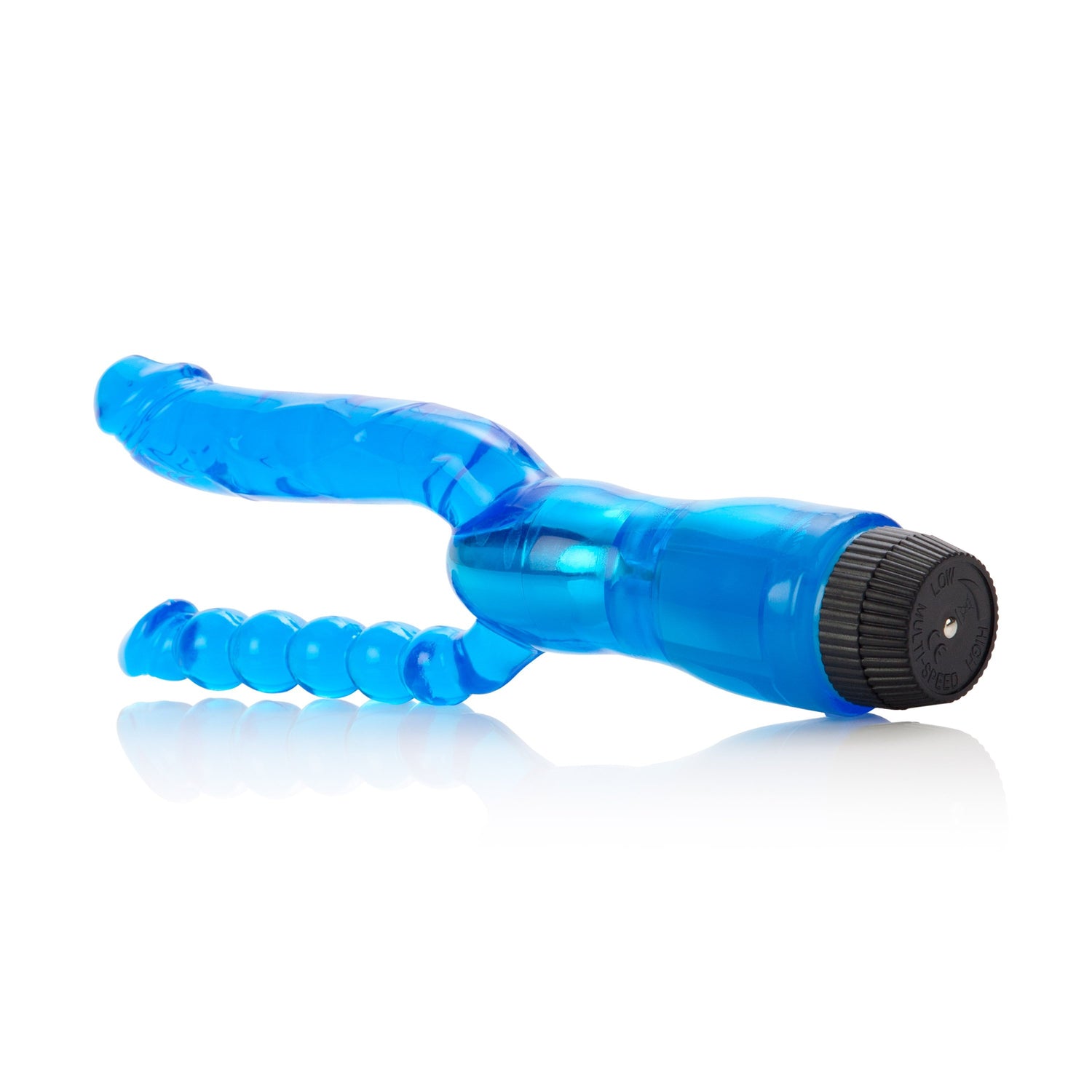 California Exotics - Dual Penetrator Vibrator (Blue) CE1476 CherryAffairs