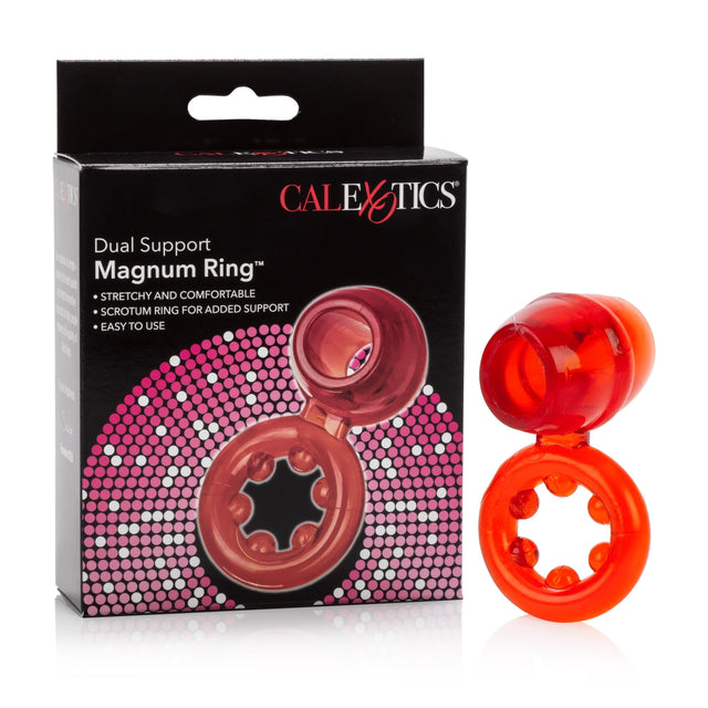 California Exotics - Dual Support Magnum Cock Ring (Red) CE1477 CherryAffairs