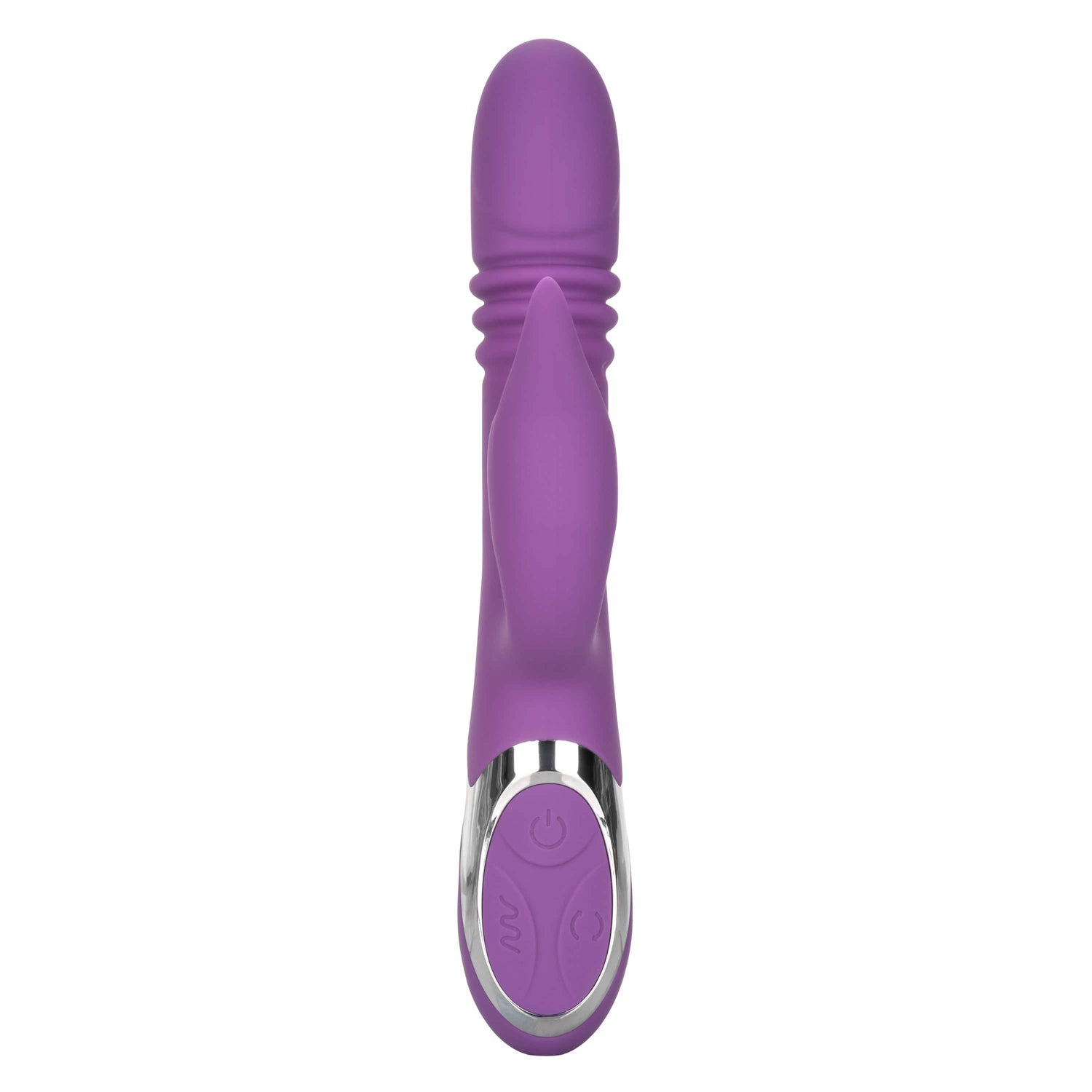California Exotics - Enchanted Kisser Thrusting Rabbit Vibrator (Purple) CE1919 CherryAffairs