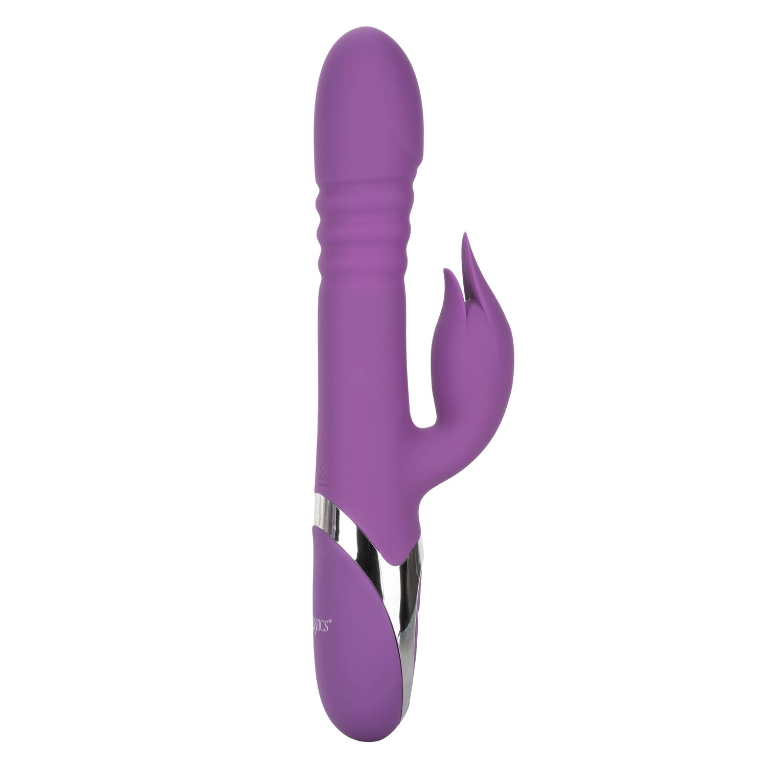 California Exotics - Enchanted Kisser Thrusting Rabbit Vibrator (Purple) CE1919 CherryAffairs