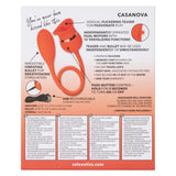 California Exotics - French Kiss Casanova Egg and Clit Massager (Red) CE1778 CherryAffairs
