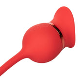 California Exotics - French Kiss Casanova Egg and Clit Massager (Red) CE1778 CherryAffairs