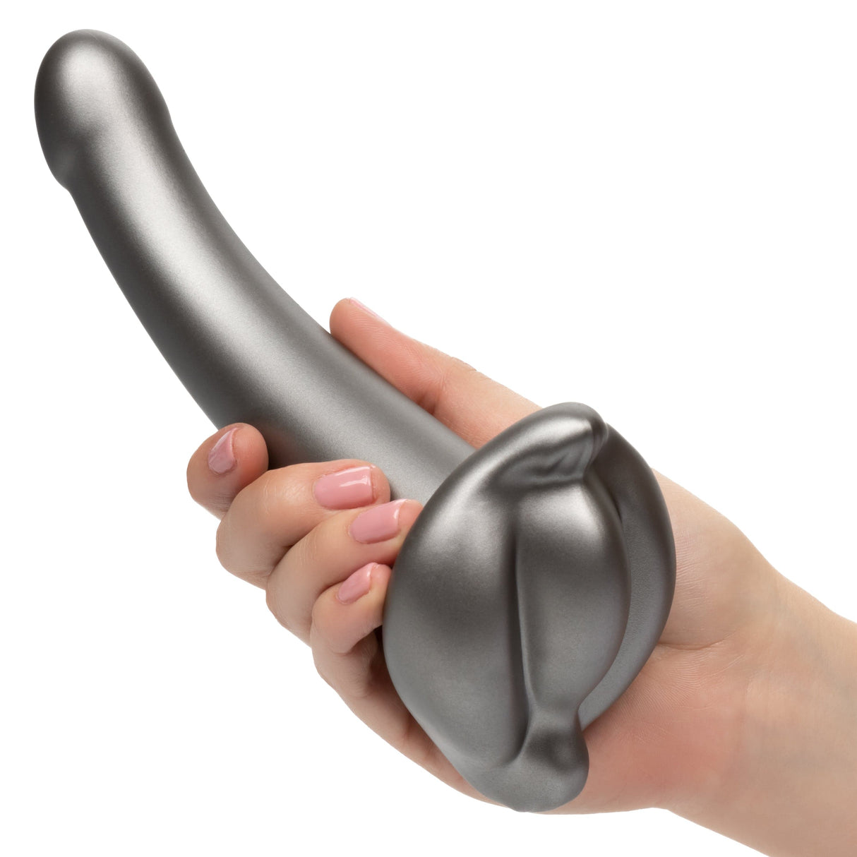 California Exotics - Her Royal Harness Me2 Ultra Soft G Probe Strap On Dildo (Black) CE1926 CherryAffairs