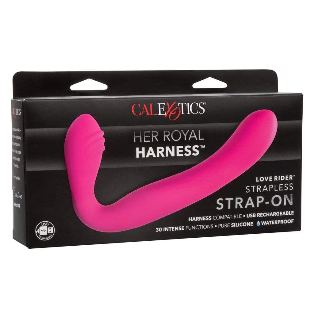 California Exotics - Her Royal Harness Rechargeable Love Rider Strapless Strap On CE1697 CherryAffairs