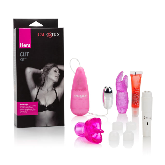 California Exotics - Hers Clit Massagers Kit (Pink) CE1596 CherryAffairs