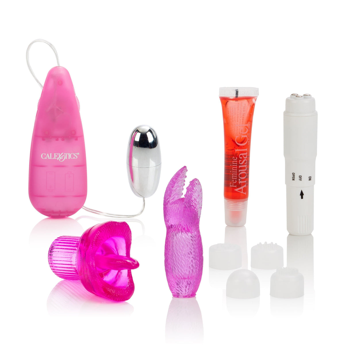 California Exotics - Hers Clit Massagers Kit (Pink) CE1596 CherryAffairs