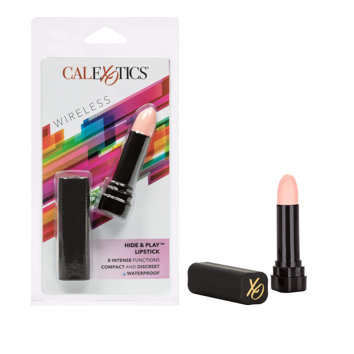 California Exotics - Hide and Play Wireless Discreet Lipstick Vibrator (Black) CE1752 CherryAffairs
