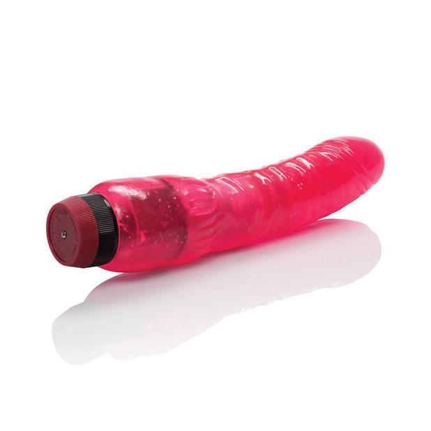 California Exotics - Hot Pinks Long John Vibrating Dildo 8" (Pink) CE1323 CherryAffairs