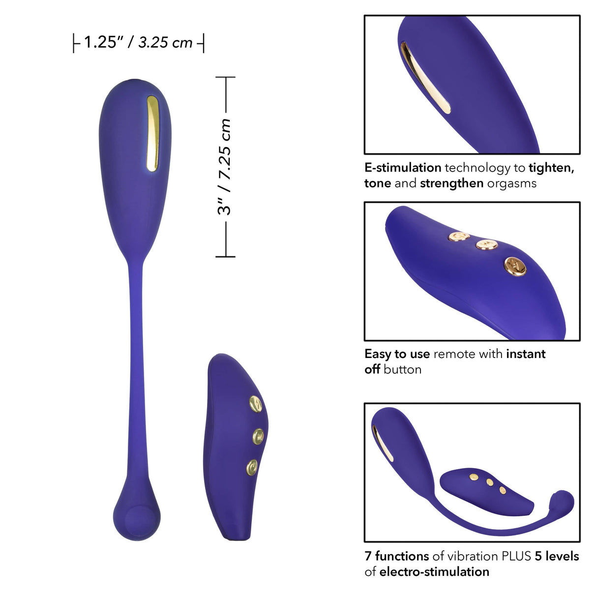 California Exotics - Impulse Intimate E Stimulator Remote Kegel Exerciser (Purple) CE1917 CherryAffairs