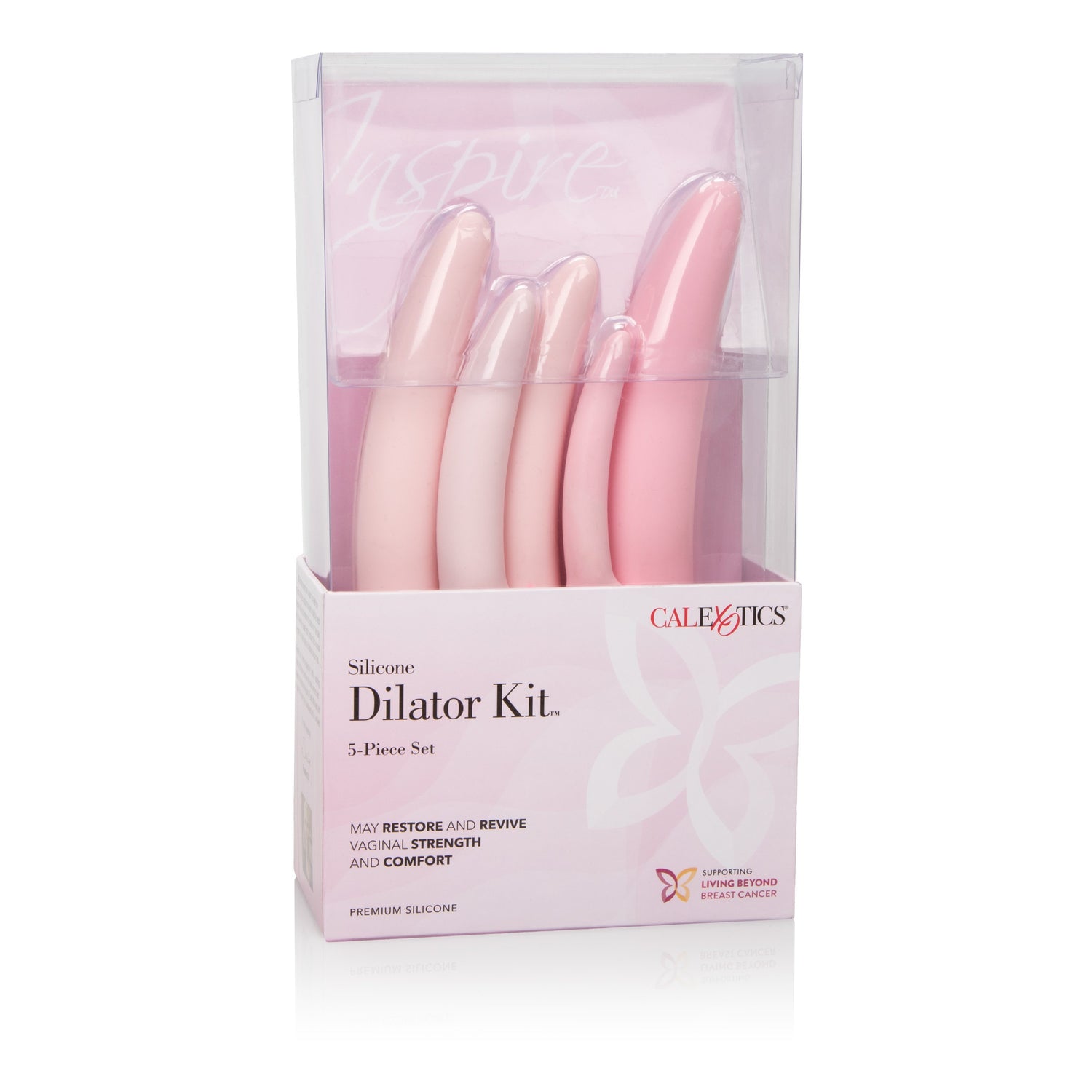 California Exotics - Inspire Silicone Dilator 5 Piece Set (Pink) CE1490 CherryAffairs