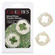 California Exotics - Island Rings Double Stacker Cock Ring (White) CE1808 CherryAffairs