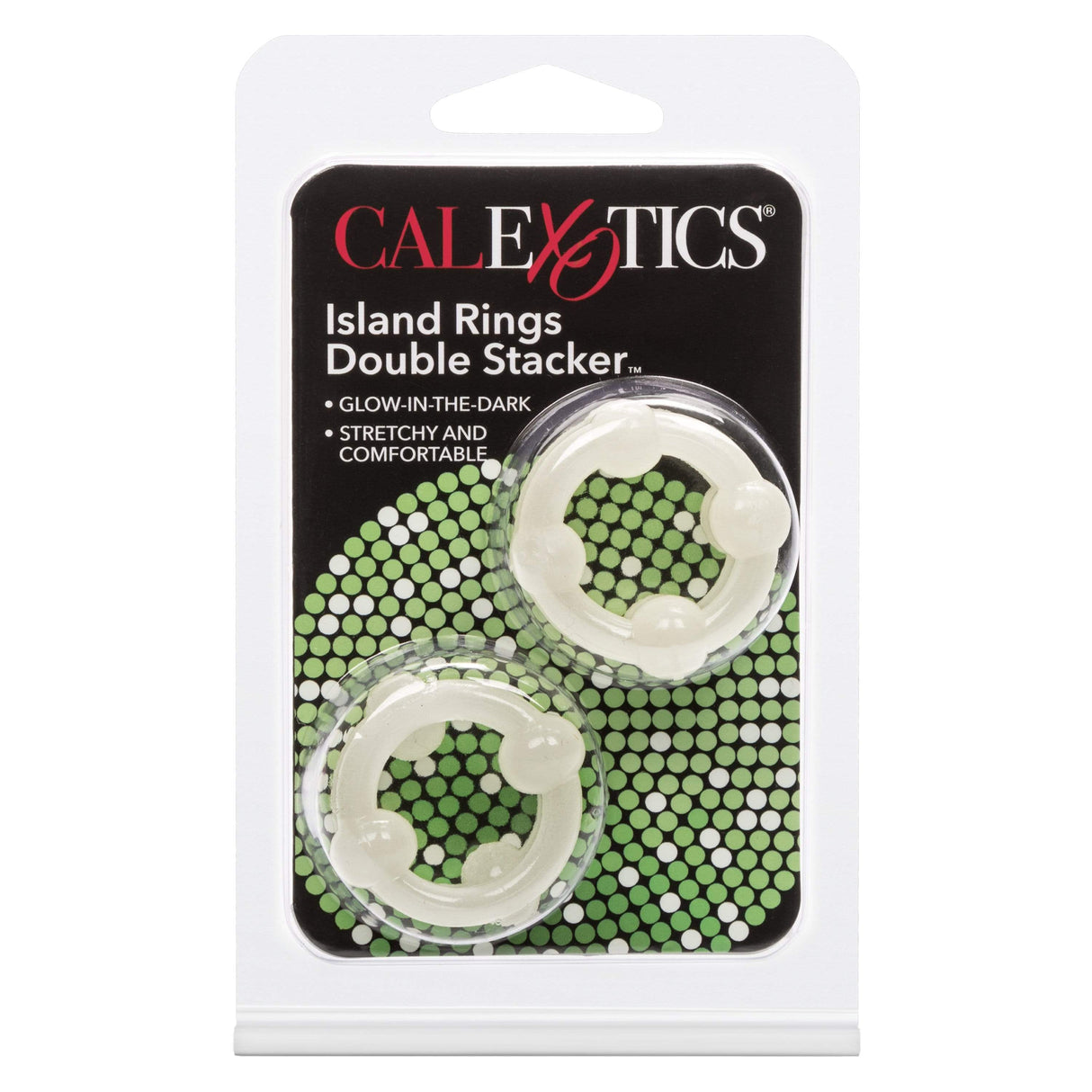 California Exotics - Island Rings Double Stacker Cock Ring (White) CE1808 CherryAffairs