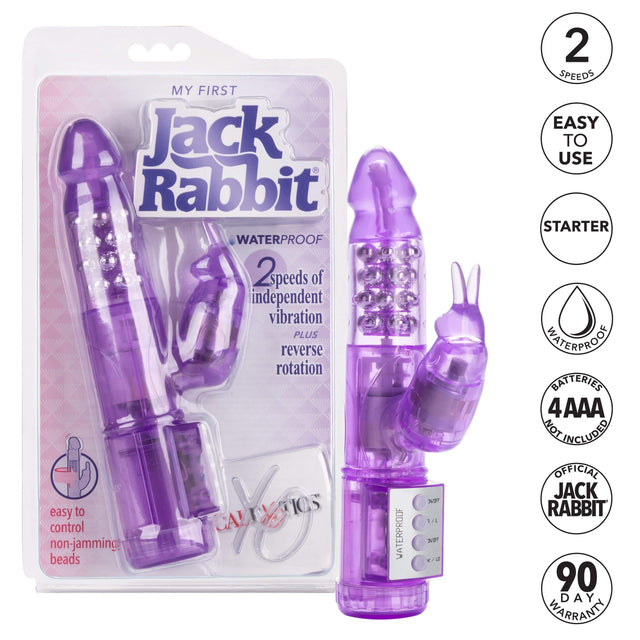 California Exotics - Jack Rabbit My First Jack Rabbit Vibrator (Purple) CE1782 CherryAffairs
