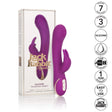 California Exotics - Jack Rabbit Signature Silicone Thumping Rabbit Vibrator (Purple) CE1781 CherryAffairs