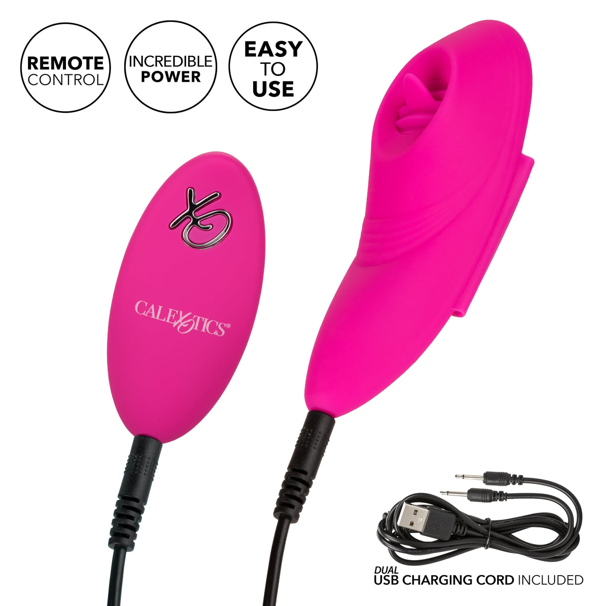 California Exotics - Lock N Play Remote Flicker Panty Teaser Vibrator (Pink) CE1962 CherryAffairs