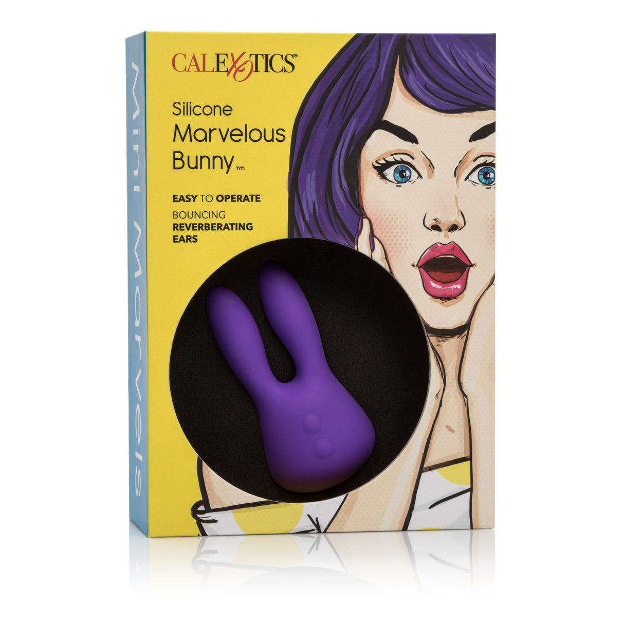 California Exotics - Mini Marvels Silicone Marvelous Bunny Clit Massager  (Purple) CE1506 CherryAffairs