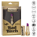 California Exotics - Naughty Bits Bad Bitch Discreet Lipstick Vibrator (Gold) CE1757 CherryAffairs