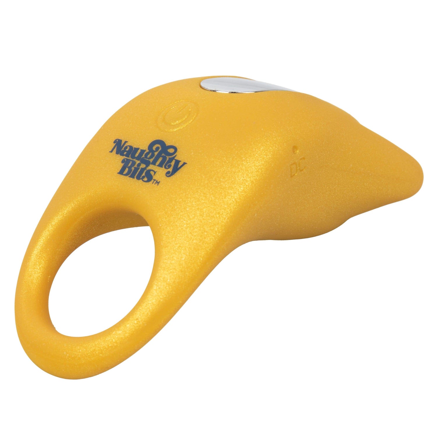 California Exotics - Naughty Bits Horny AF Vibrating Cock Ring (Yellow) CE1836 CherryAffairs