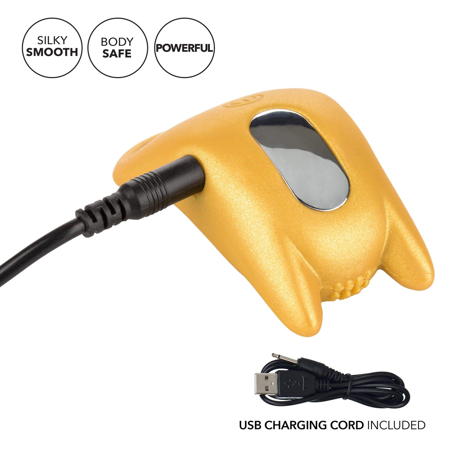 California Exotics - Naughty Bits Horny AF Vibrating Cock Ring (Yellow) CE1836 CherryAffairs