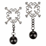 California Exotics - Nipple Grips 4 Point Weighted Nipple Press Clamps (Silver) CE1937 CherryAffairs