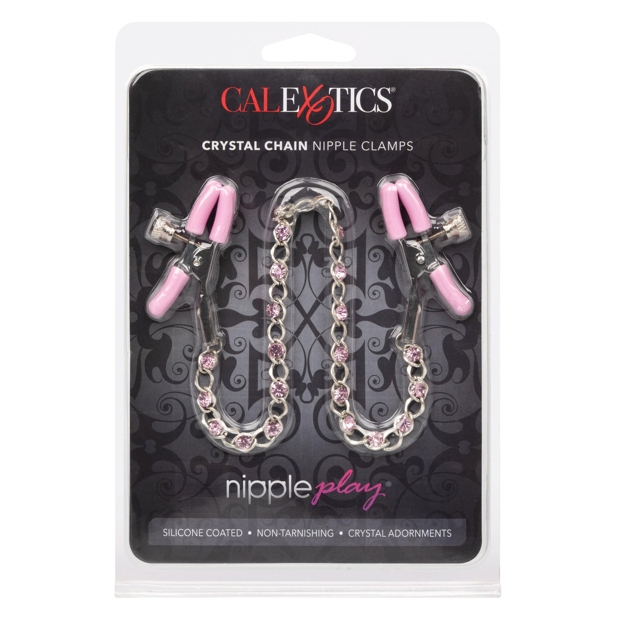 California Exotics - Nipple Play Crystal Chain Nipple Clamps CherryAffairs