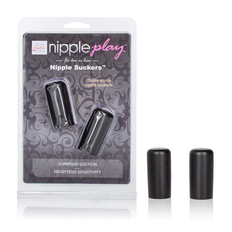 California Exotics - Nipple Play Silicone Nipple Suckers (Black) CE1345 CherryAffairs