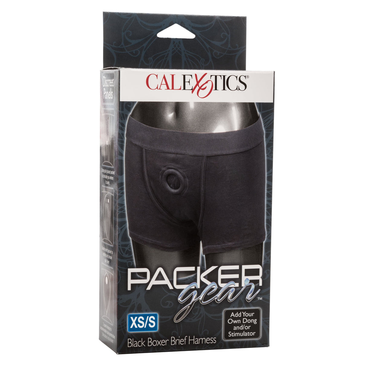 California Exotics - Packer Gear Black Boxer Brief Strap On Harness CE1912 CherryAffairs